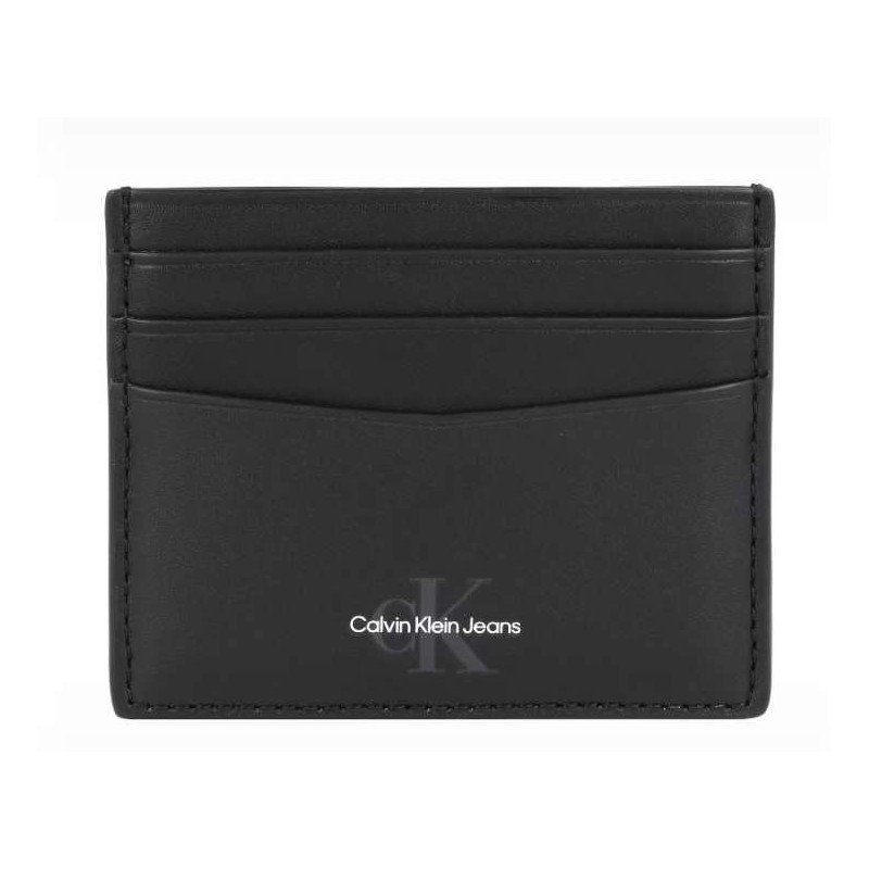 Calvin Klein Accessori Monogram Soft Cardcase Black Portatessere Nero Uomo