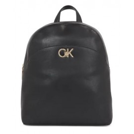 Calvin Klein Accessori Re-Lock Domed Backpack Zaino Ecopelle Nero Donna - Giuglar