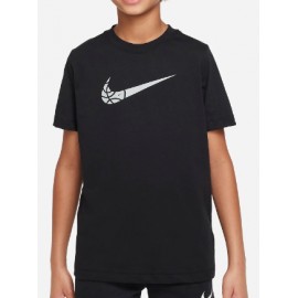 Nike Junior B Nsw Tee Core Bball Hbr Cnct T-Shirt M/M Nera Logo Basket Jr - Giuglar