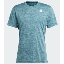 Adidas T Freelift Tee T-Shirt M/M Azzurro Melange Uomo - Giuglar