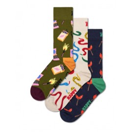 Happy Socks 3-Pack Happy Camper Socks Gift Set - Giuglar Shop