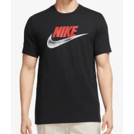 Nike M Nsw Tee 12Mo Futura Black T-Shirt M/M Logo Uomo - Giuglar