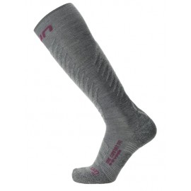 Uyn Woman Ski One Comfort Fit Socks Merino Grey / Purple - Giuglar