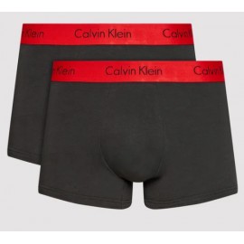 Calvin Klein Underwear Trunk 2Pk Ixy Boxer Neri Elastico Rosso - Giuglar