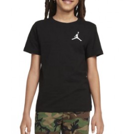 Nike Jordan Jdb Jumpman Air Emb 023 T-Shirt M/M Nera Logo Piccolo Junior - Giuglar