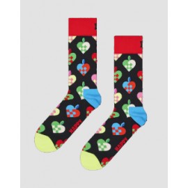 Happy Socks Braided Christmas Heart Sock Natale - Giuglar