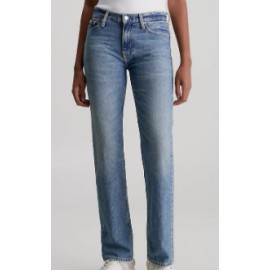 Calvin Klein Jeans Low Rise Straight Denim Medium Donna - Giuglar