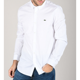 Lacoste Camicia Bianco Uomo