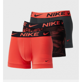 Nike Trunk 3Pk Dry Fit Essential Micro Gothic Print/Blk/Pic Red Uomo - Giuglar