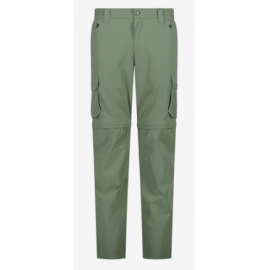 Cmp Man Zip Off Pantalone Convertibile Stretch Verde Uomo - Giuglar Shop