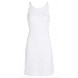 Calvin Klein Jeans Sheen Milano Back Strap Dress Abito S/M Bianco Lurex Donna - Giuglar Shop