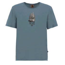 E9 Golden Blue Ceuse T-Shirt M/M Pulmino Con Montagna Uomo - Giuglar Shop