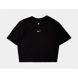 Nike W Nsw Tee Essntl Slim Crp Lbr Black T-Shirt M/M Nero Donna - Giuglar Shop