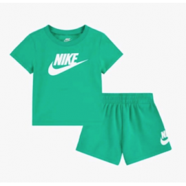 Nike Junior Club Tee & Short Set Verde Baby Bimbo - Giuglar Shop