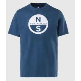 North Sails T-Shirt M/M Short Sleeve Basic Bollo-Dark Denim Uomo - Giuglar Shop