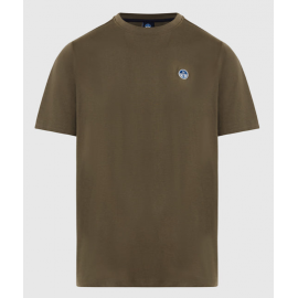 North Sails T-Shirt M/M Short Sleeve Basic Bollo-Dusty Olive Uomo - Giuglar Shop