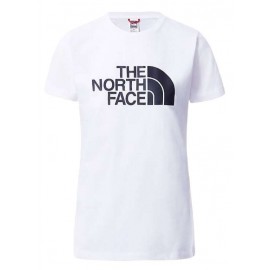 The North Face W S/S Easy Tee Tnf White T-Shirt M/M Bianca Logo Donna - Giuglar