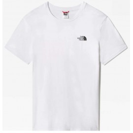 The North Face M S/S Simple Dome Tee T-Shirt M/M White Logo Piccolo Uomo - Giuglar