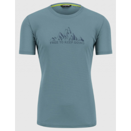 Karpos Loma Print Jersey Smoke Blue/Bluefin T-Shirt M/M Salvia Uomo - Giuglar